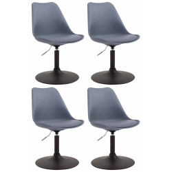 Lot de 4 chaises de salle à...