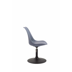 Lot de 4 chaises de salle à manger Maverick B en plastique gris