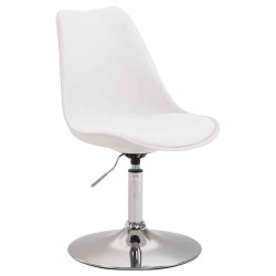 Lot de 4 chaises de salle à manger Maverick C en plastique blanc
