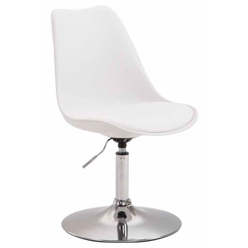 Lot de 4 chaises de salle à manger Maverick C en plastique blanc