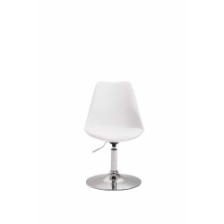 Lot de 4 chaises de salle à manger Maverick C en plastique blanc
