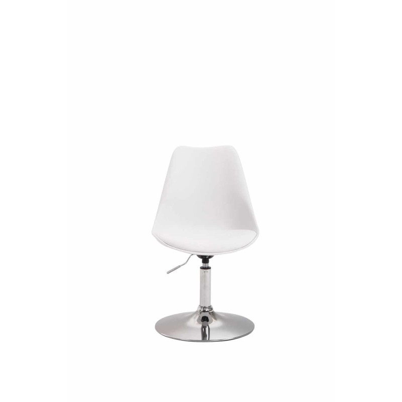 Lot de 4 chaises de salle à manger Maverick C en plastique blanc
