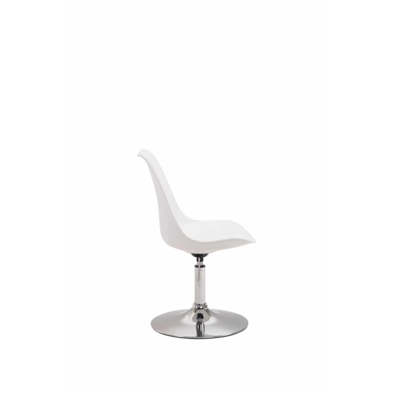 Lot de 4 chaises de salle à manger Maverick C en plastique blanc