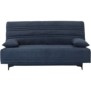 Banquette clic clac 3 places - Tissu bleu - L199 x P96 x 103 cm - KRISTEN - Style contemporain