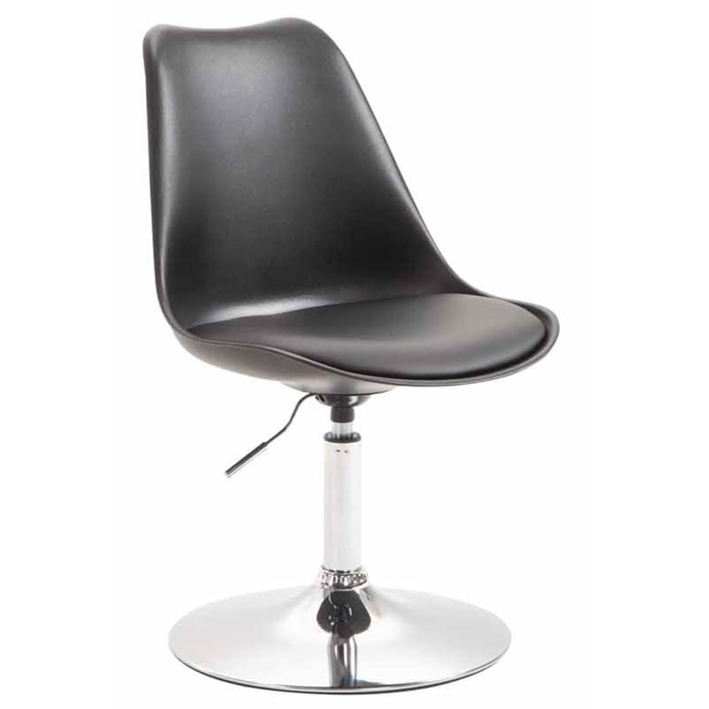 Lot de 4 chaises de salle à manger Maverick C en plastique noir