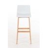 Tabouret de bar Hoover Natura structure 4 pieds