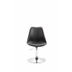 Lot de 4 chaises de salle à manger Maverick C en plastique noir