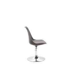 Lot de 4 chaises de salle à manger Maverick C en plastique noir