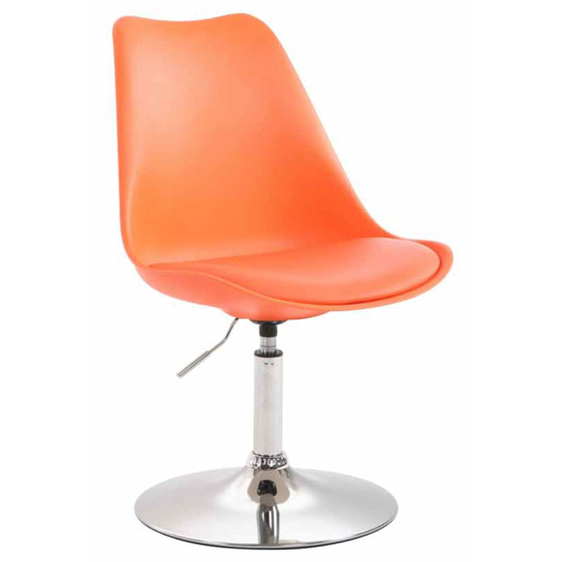 Lot de 4 chaises de salle à manger Maverick C en plastique orange