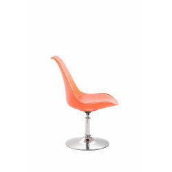 Lot de 4 chaises de salle à manger Maverick C en plastique orange