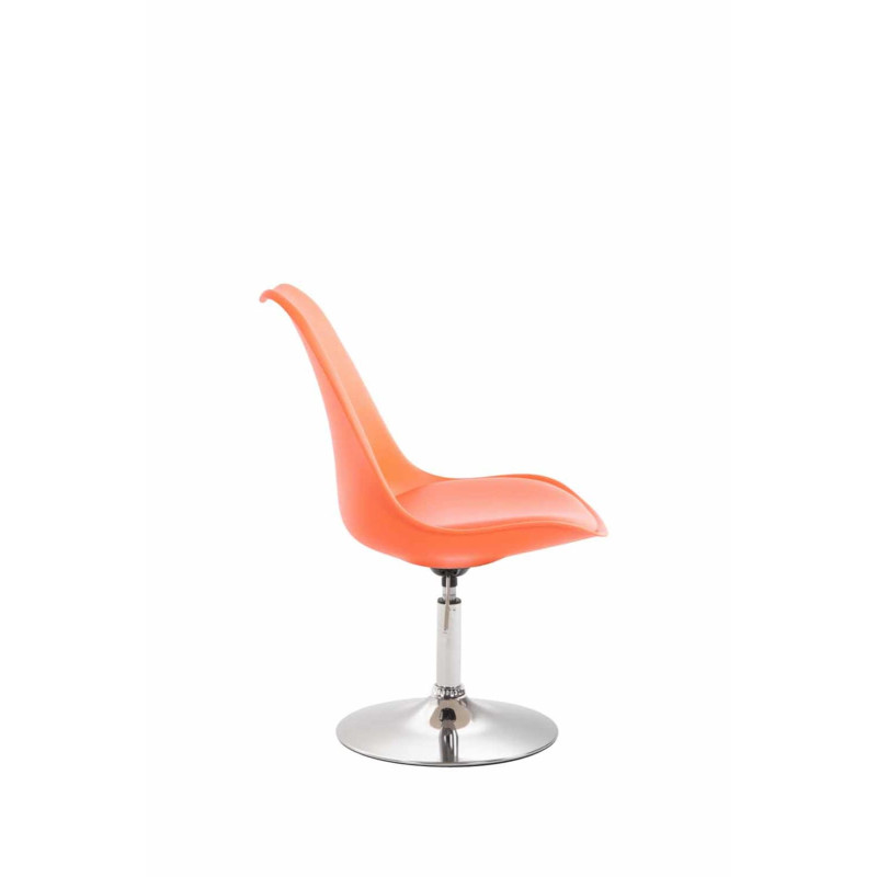 Lot de 4 chaises de salle à manger Maverick C en plastique orange