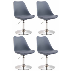 Lot de 4 chaises de salle à...