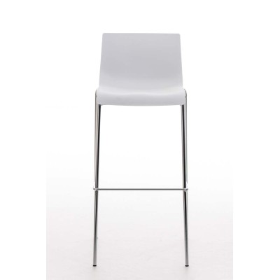 Tabouret de bar Hoover chromé structure 4 pieds