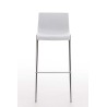 Tabouret de bar Hoover chromé structure 4 pieds