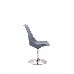Lot de 4 chaises de salle à manger Maverick C en plastique gris