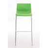 Tabouret de bar Hoover chromé structure 4 pieds