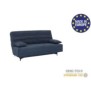 Banquette clic clac 3 places - Tissu bleu - L199 x P96 x 103 cm - KRISTEN - Style contemporain