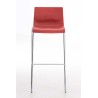 Tabouret de bar Hoover chromé structure 4 pieds