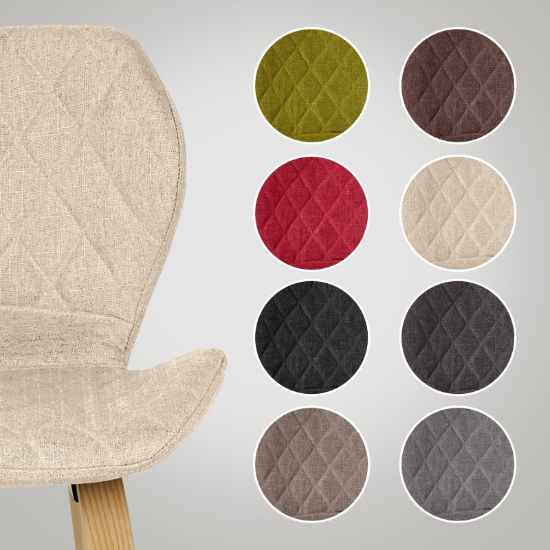 Tabouret de bar Austin en tissu crème