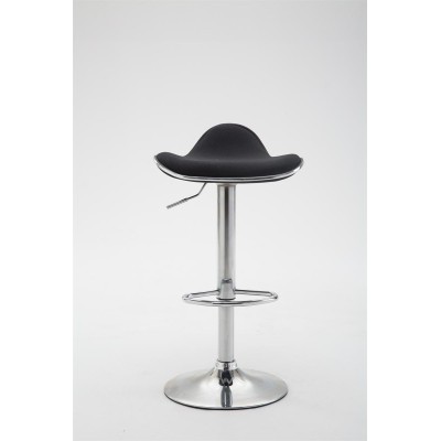 Tabouret de bar Shanghai tissu chrome