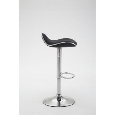 Tabouret de bar Shanghai tissu chrome