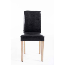 Chaise de salle à manger Ina Natura noire