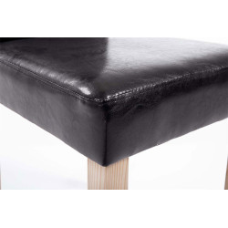 Chaise de salle à manger Ina natura marron