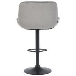Lot de 2 tabourets de bar Solon noir gris
