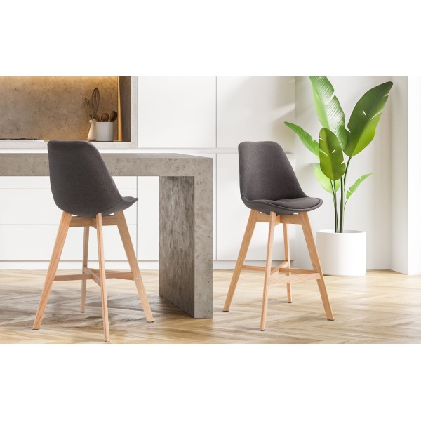 Tabouret de bar Cannes tissu Natura