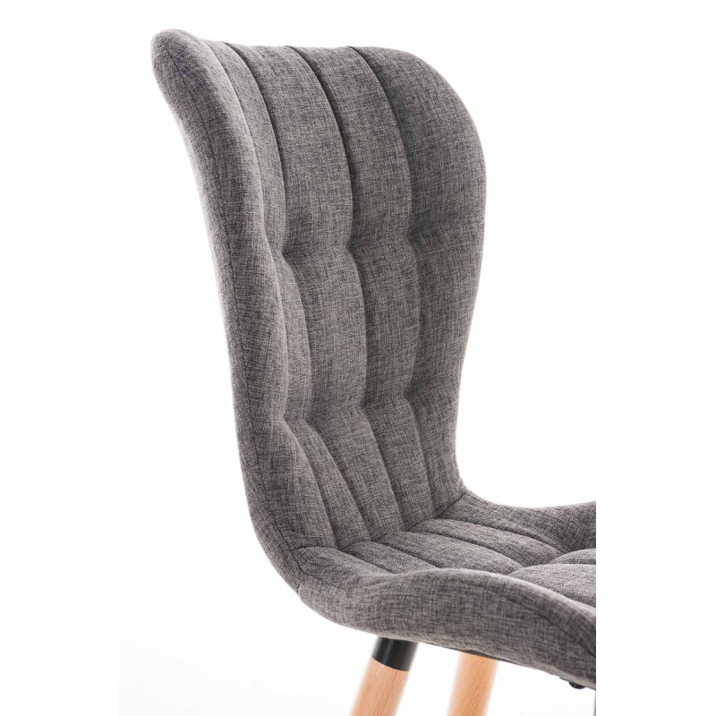 Chaise Elda, tissu : gris clair naturel