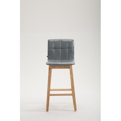 Tabouret de bar Bregenz simili cuir Natura,