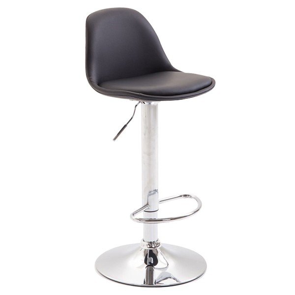 Tabouret de bar Kiel entièrement rembourré en simili cuir