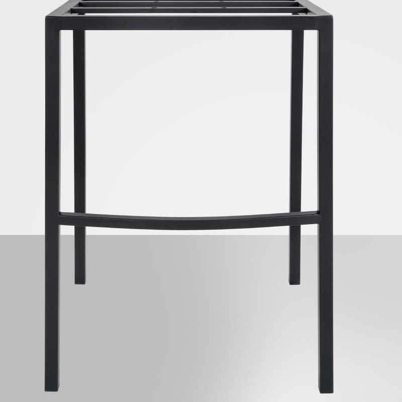 Tabouret de bar Damaso B en velours avec structure à 4 pieds marron