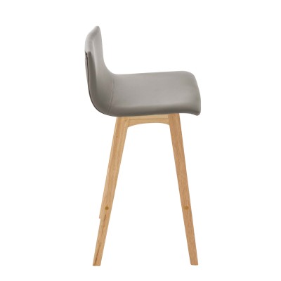 Tabouret de bar Taunus simili cuir Natura