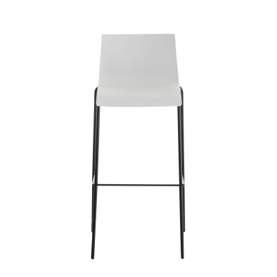 Tabouret de bar Hoover structure 4 pieds noir