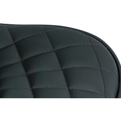 Tabouret de bar Minosa simili cuir noir