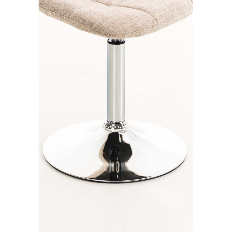 Fauteuil Emil, tissu crème