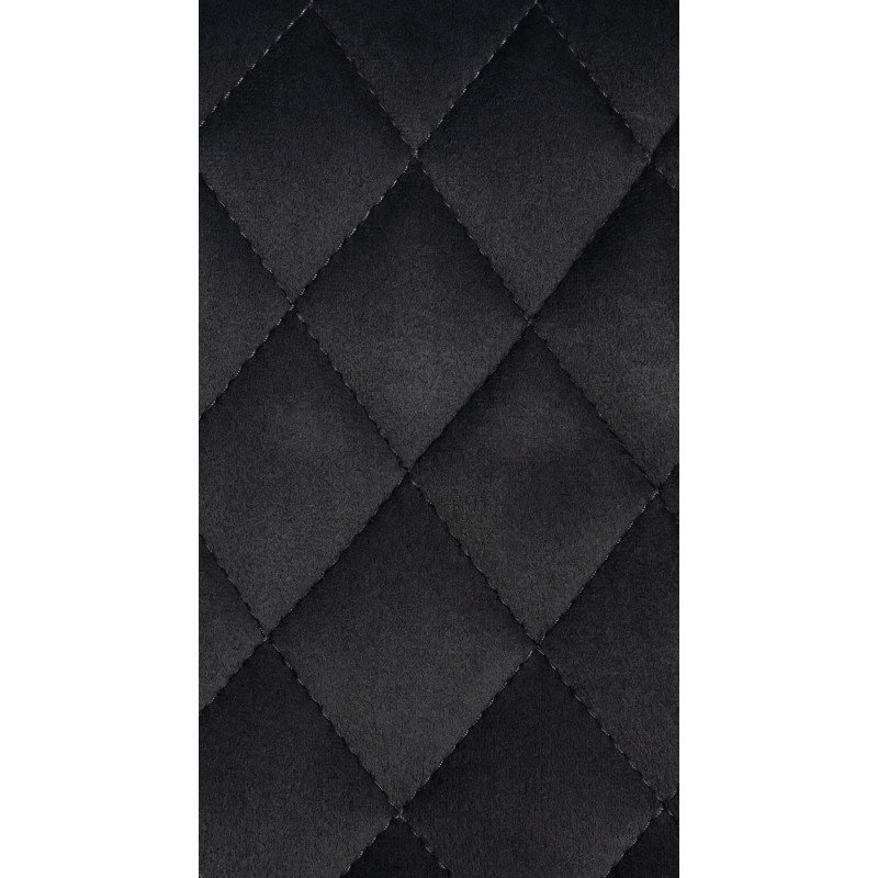 Tabouret de bar Minosa velours noir