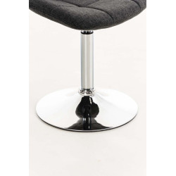 Fauteuil Emil, tissu gris foncé