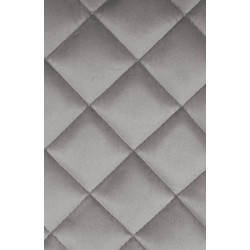 Lot de 2 tabourets de bar en velours Kasson gris