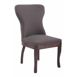 Fauteuil Windsor, tissu gris foncé