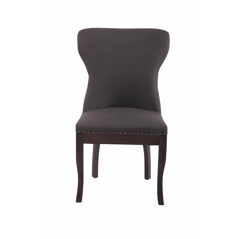 Fauteuil Windsor, tissu gris foncé