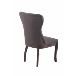Fauteuil Windsor, tissu gris foncé