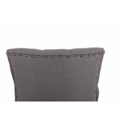 Chaise de salle à manger Aberdeen, tissu gris foncé clair antique