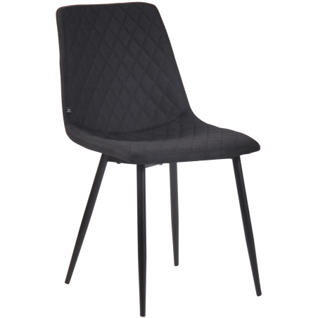 Chaise Telde, tissu noir