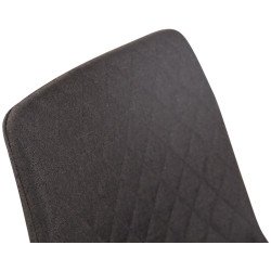 Chaise Telde, tissu gris foncé