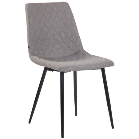 Chaise Telde, tissu gris