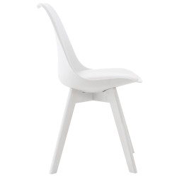Chaise Linares blanche/blanche