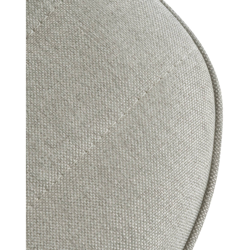 Tabouret de bar Lex tissu noir crème