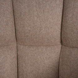 Tabouret de bar Damaso W feutre taupe